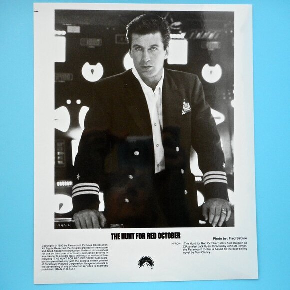 Alec Baldwin Hunt For Red October Movie VTG Press Photo Jack Ryan Submarine
